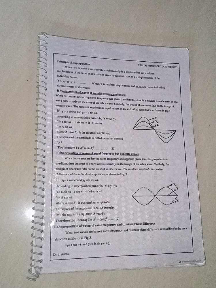Engineering Notes: Interference of Light