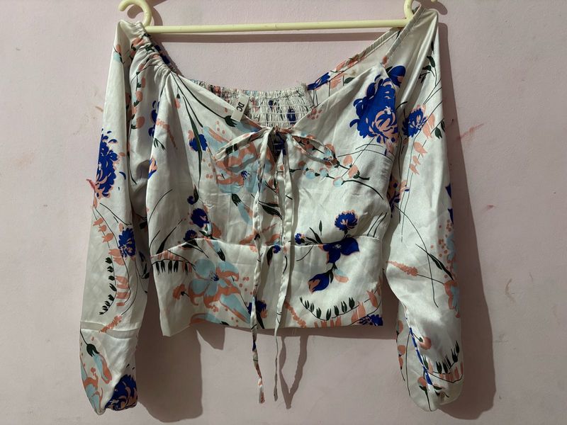 Floral Print Long Sleeve Top