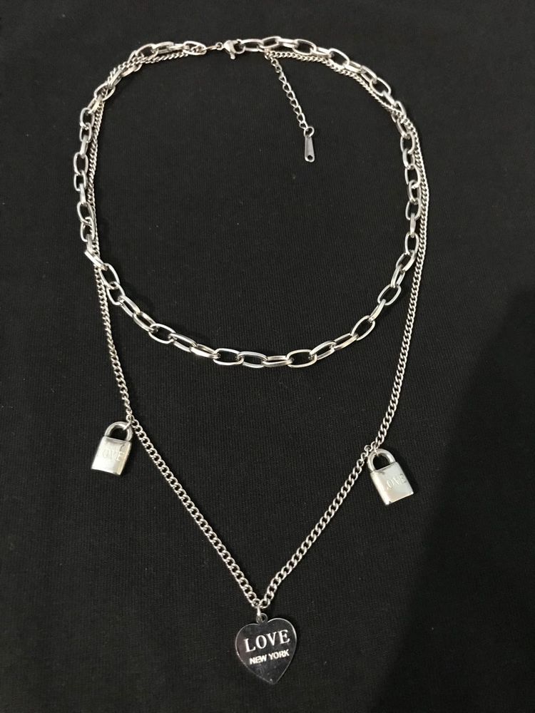 Layered Love Heart Necklace