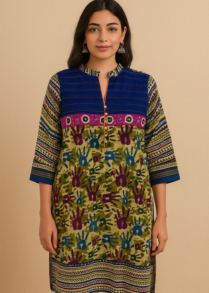 Rajasthani Printed Designer Kurti For Women