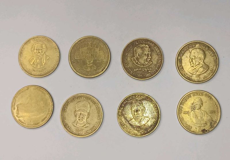 5 Rupees Commrative Set
