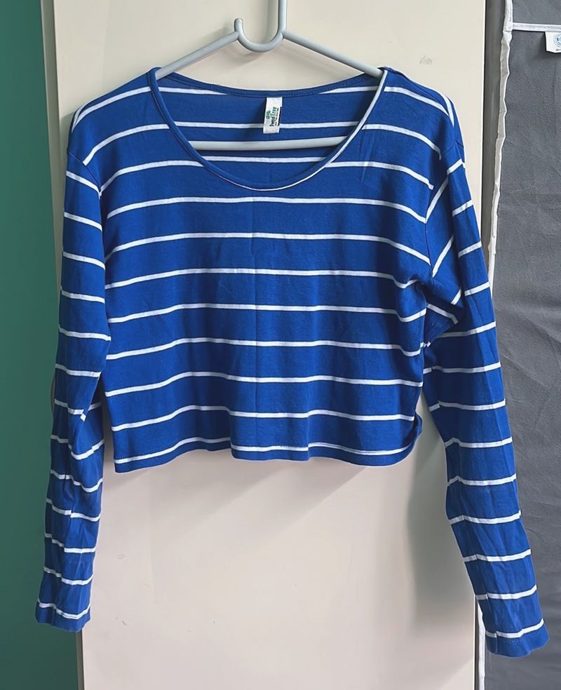 Women Round Neck Crop Top