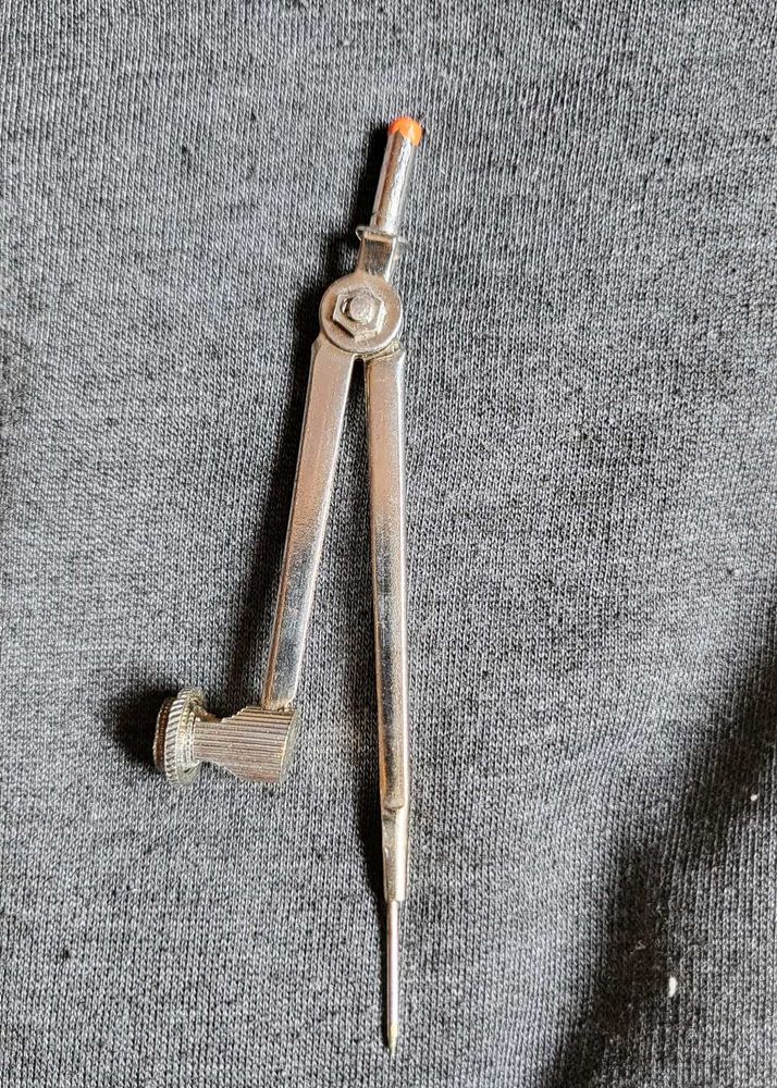 Silver Adjustable Compass