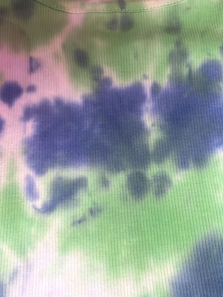 Tie-Dye Ribbed Top
