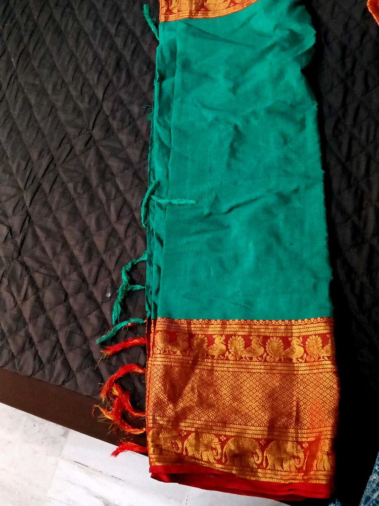 Elegant Green Saree