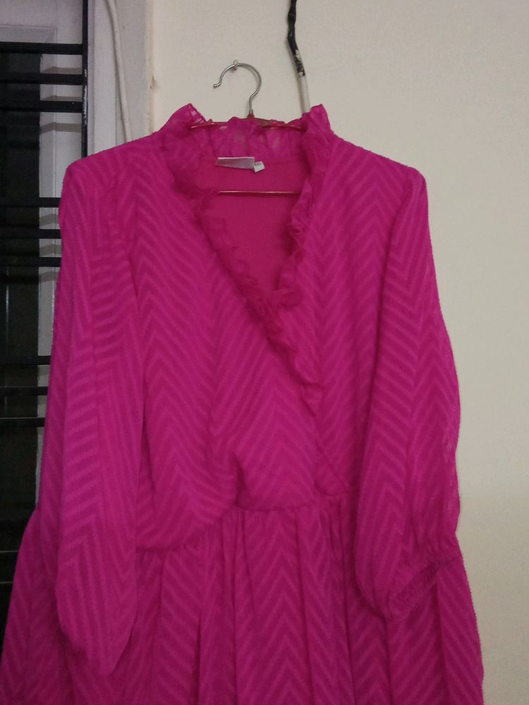 Pink Ruffle Dress