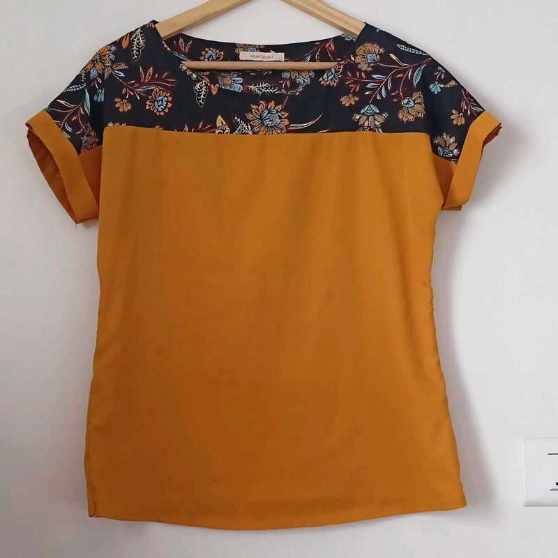 Floral Accent Top