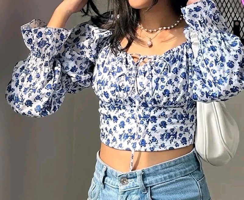 Printed Crop Top