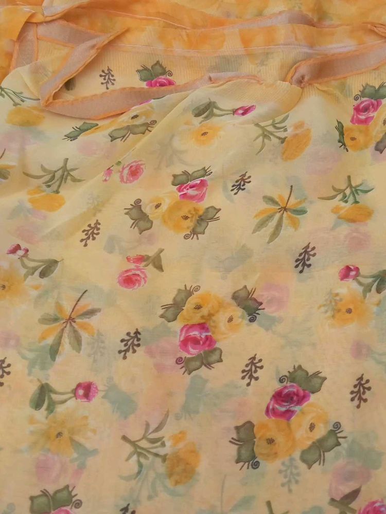 Floral Print saree - completely new