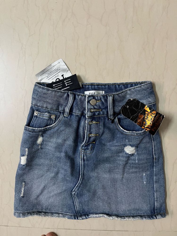 Denim Mini Skirt