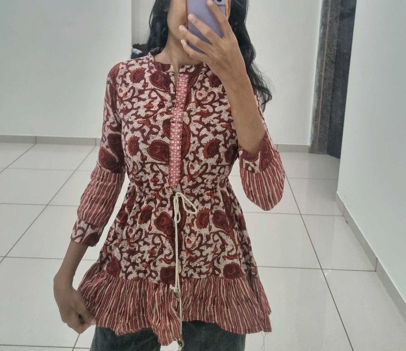 Printed Tunic Top