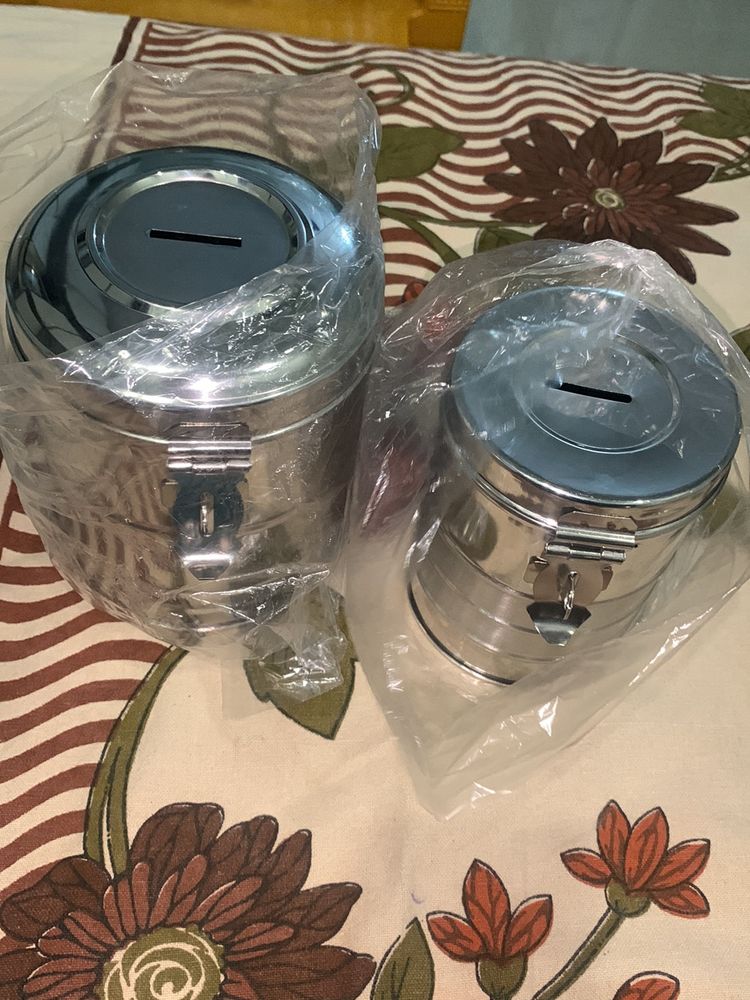 Steel Gullak( Piggy Bank)