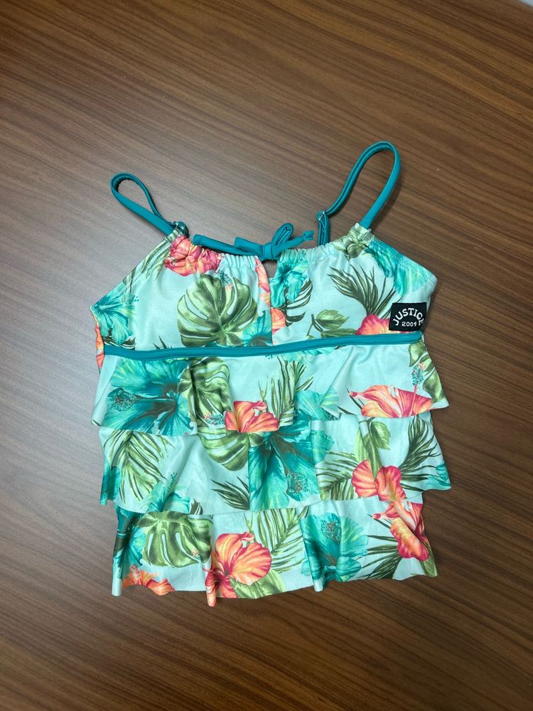 colourful beachy padded top