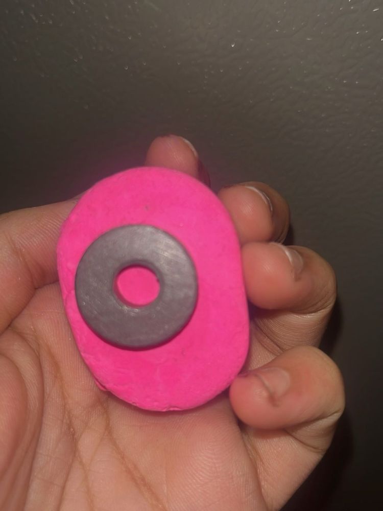 Pink Owl refrigerator magnet