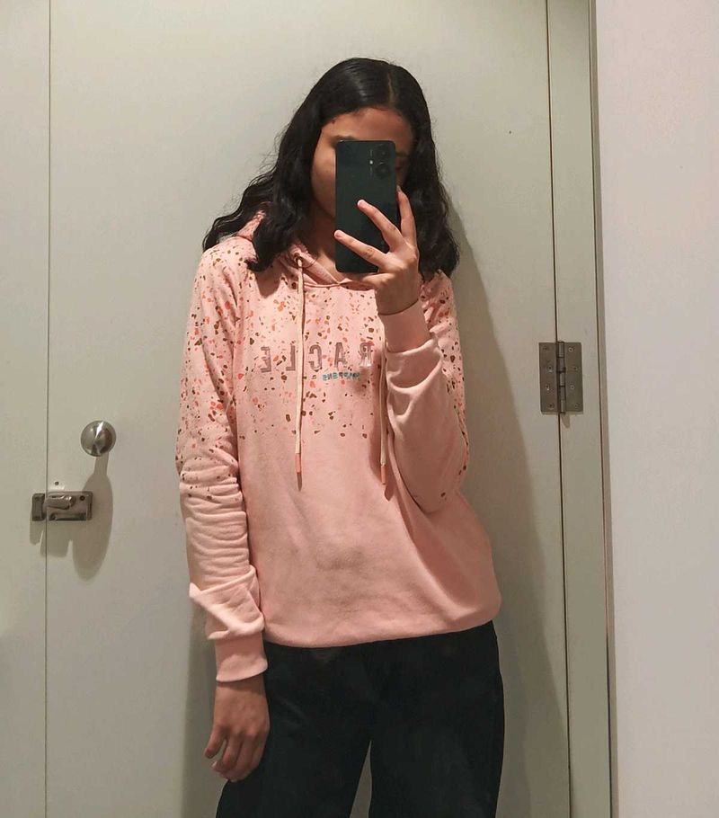 Pink Graphic Hoodie
