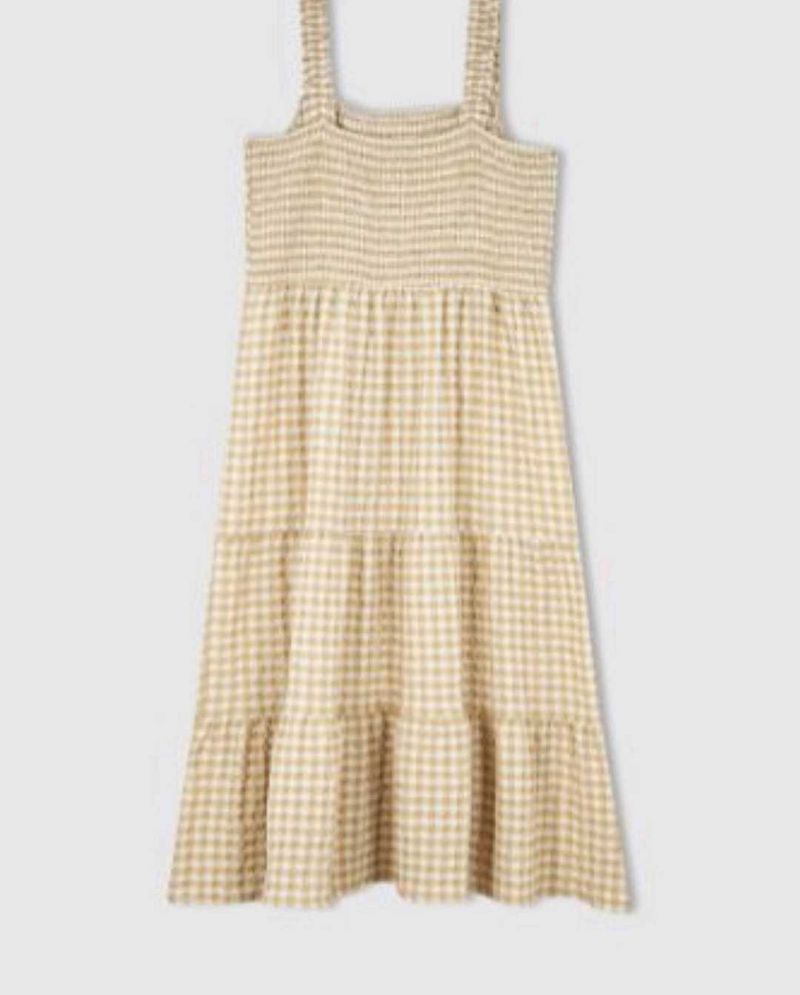 Gingham Pinteresty Dress With Adjustable Strap 🌷