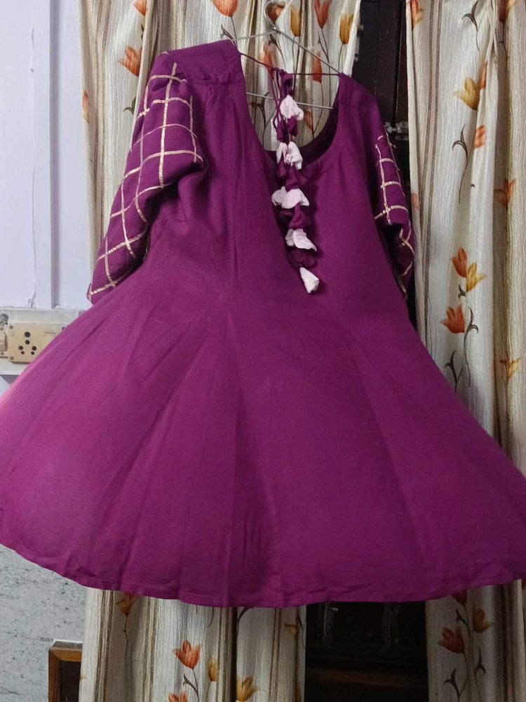 Beautiful Flared Kurta With Tassels