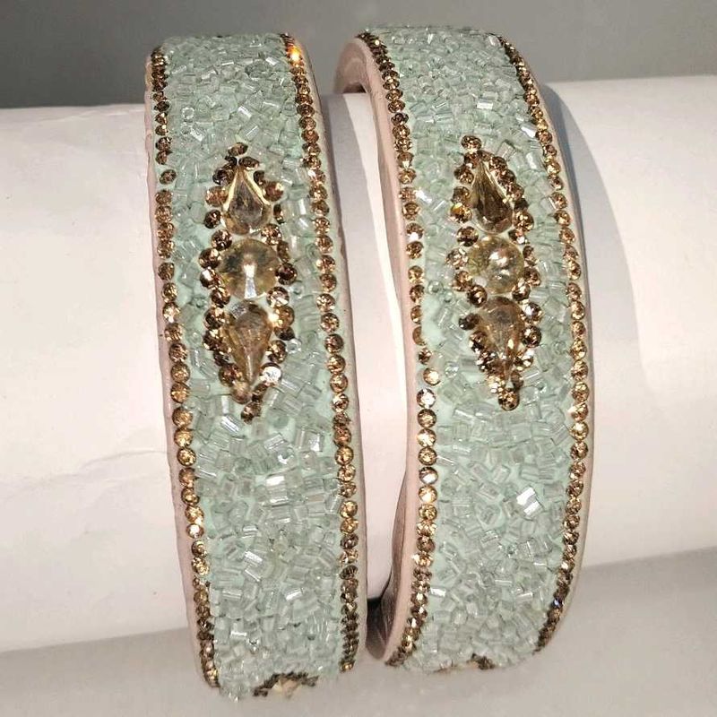 Light Sea Green Lakh Kangan