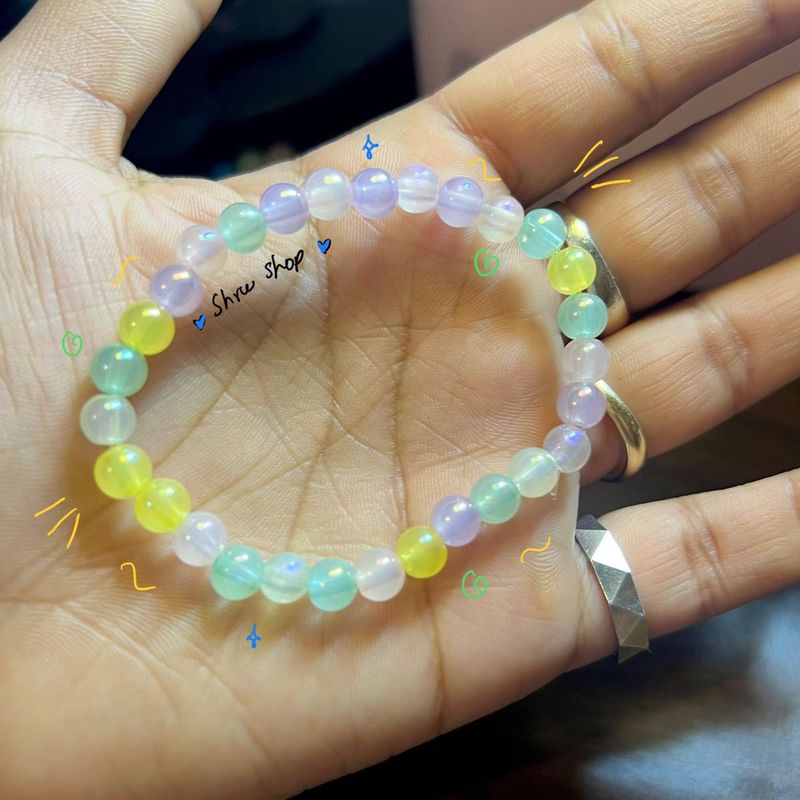Pastel Bead Bracelet Handmade