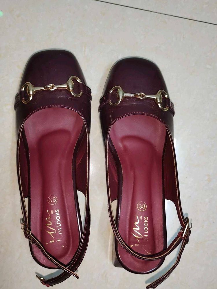 Burgundy Ballerinas