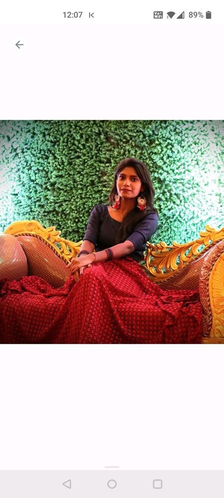 Maroon and Navy Blue Heavy Flared Lehenga.