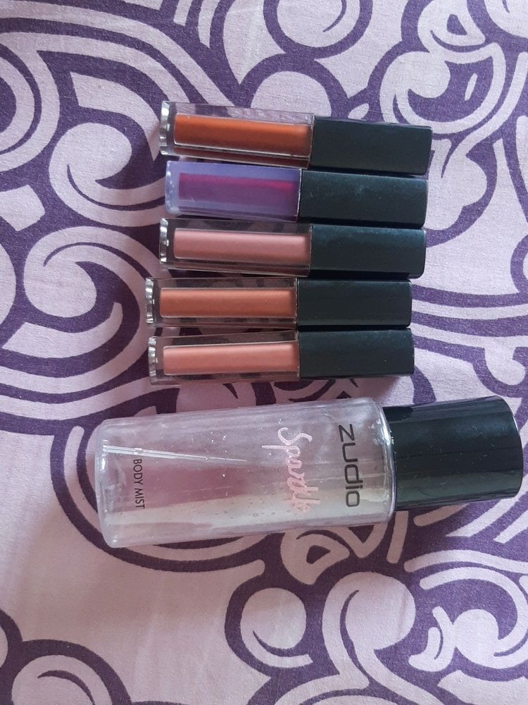 Zudio Body Mist + 5 Lipstick