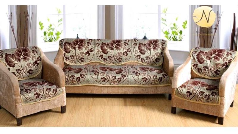 Set of5 Seater  Floral Sofa &amp; Chair Covers