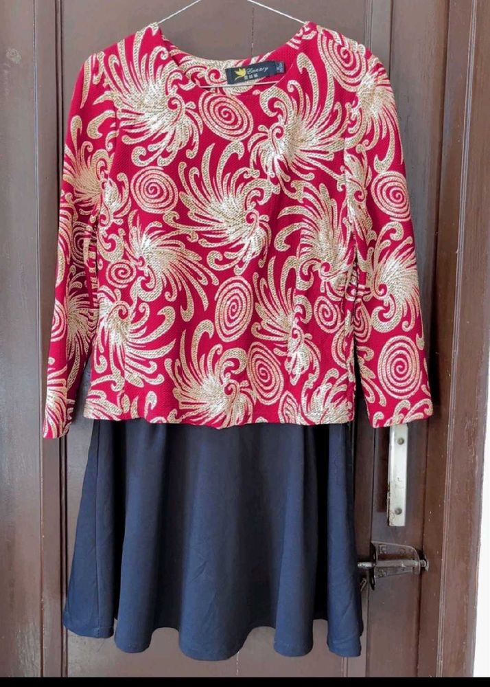 Red &amp; Black Dress