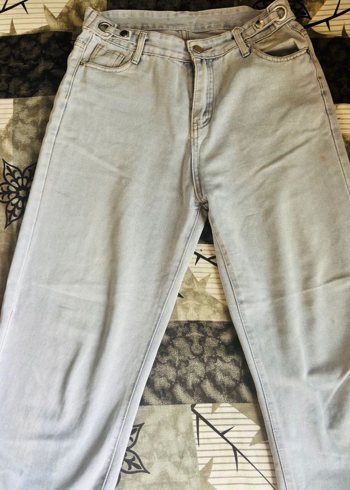 Light Wash Wide Leg Jeans