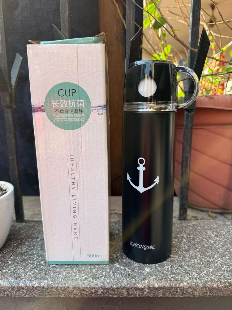 Combo Of 1 Steel And One Glass Bottle