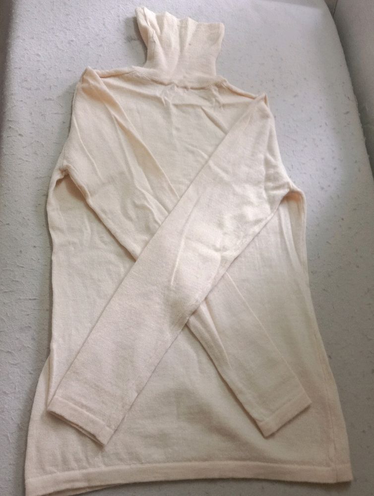 Women Skin Coloured Turtle Neck Top.