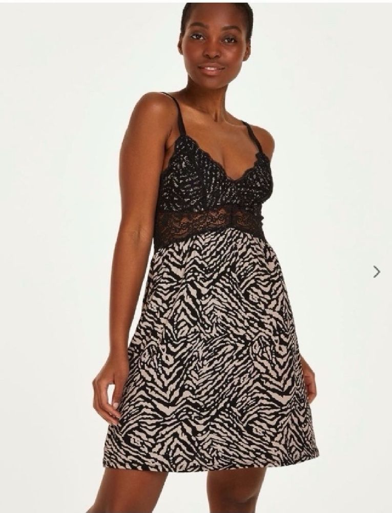 HunkemollerVera Jersey Lace Slip Dress