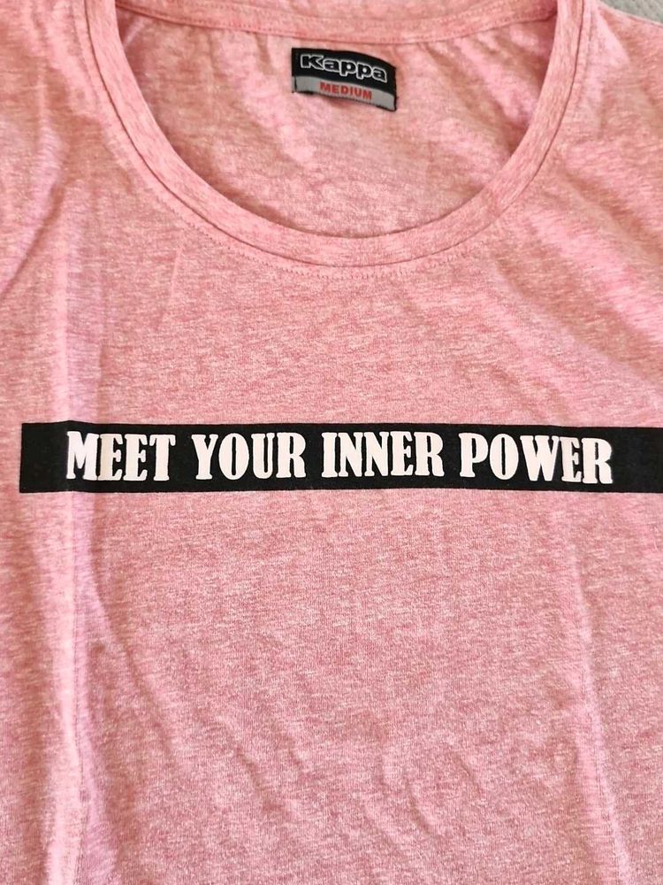 Kappa Pink Casual Female T-Shirt