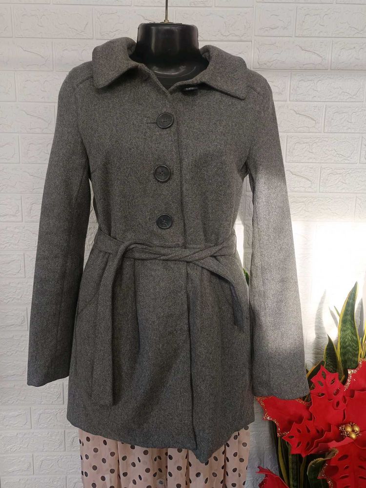 Imported H&amp;M Hooded Overcoat