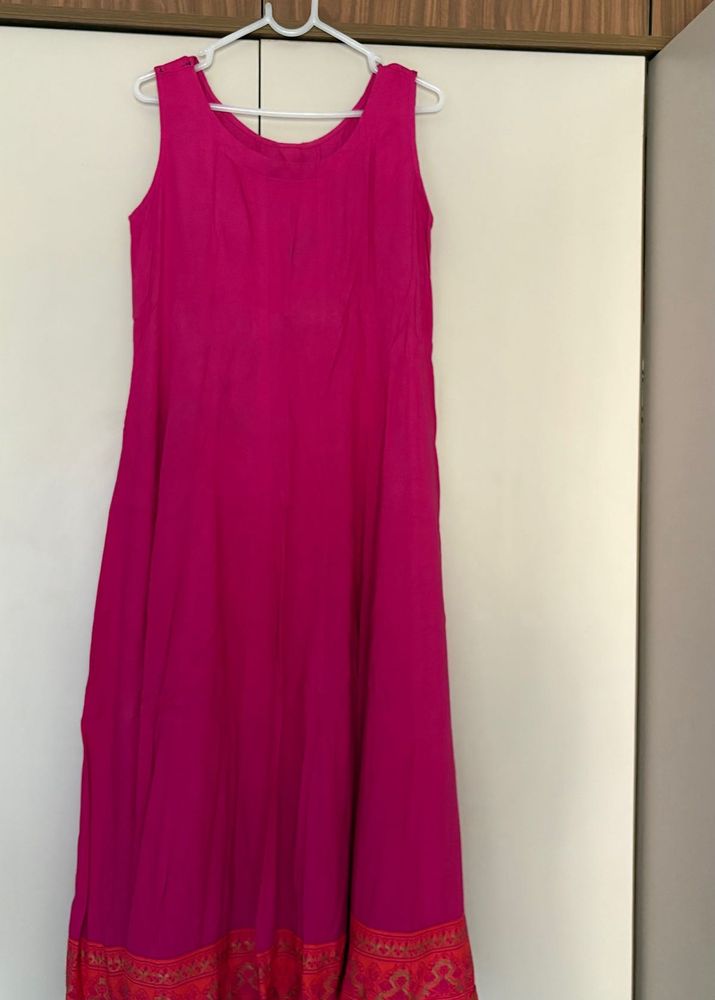 Magenta Ethnic Dress