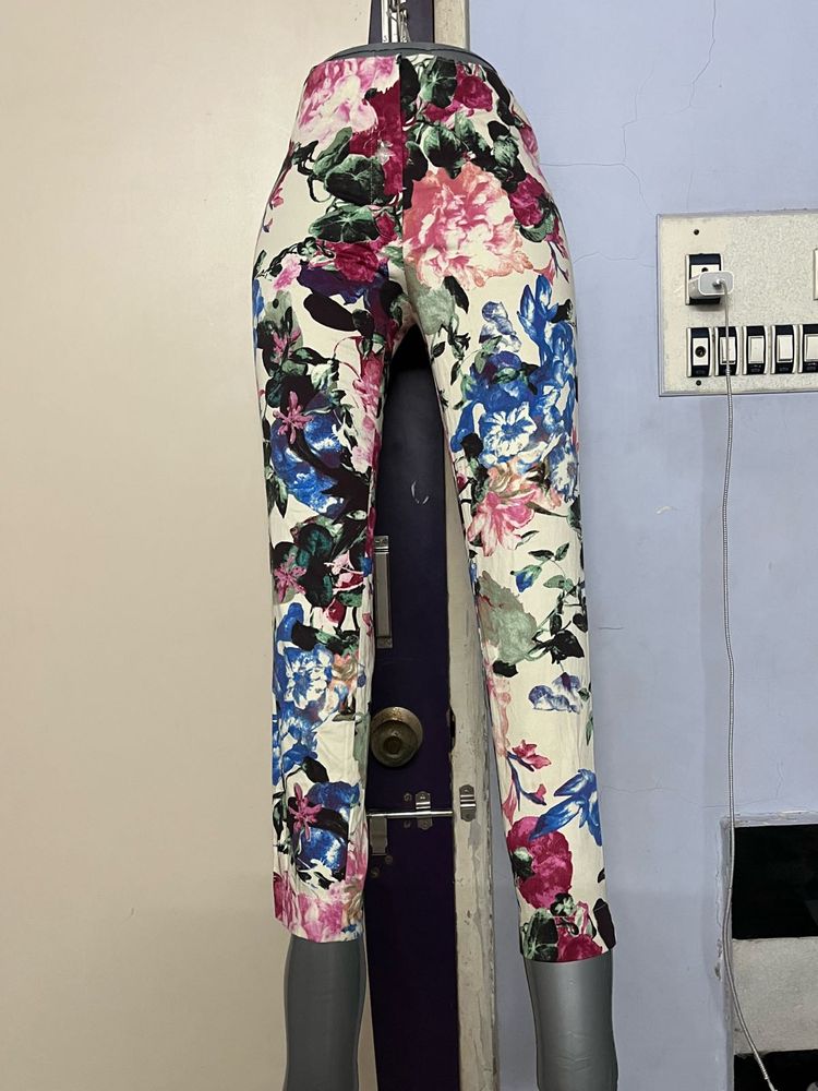Korean Pintrest Floral Print Pants
