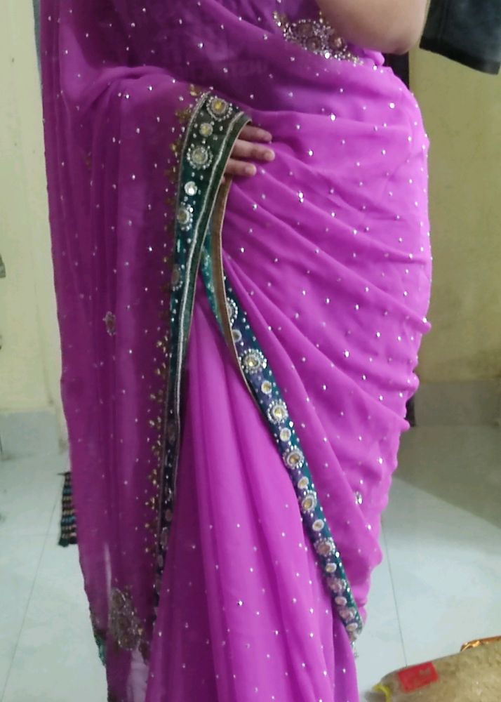 Elegant Purple Saree