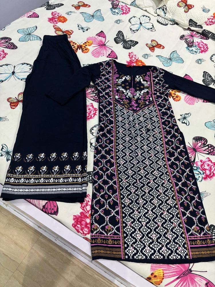 Printed Kurta Plazzo Set
