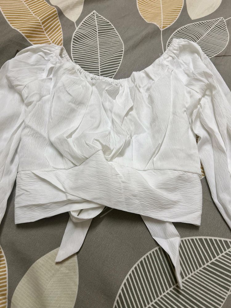 White Crop Top