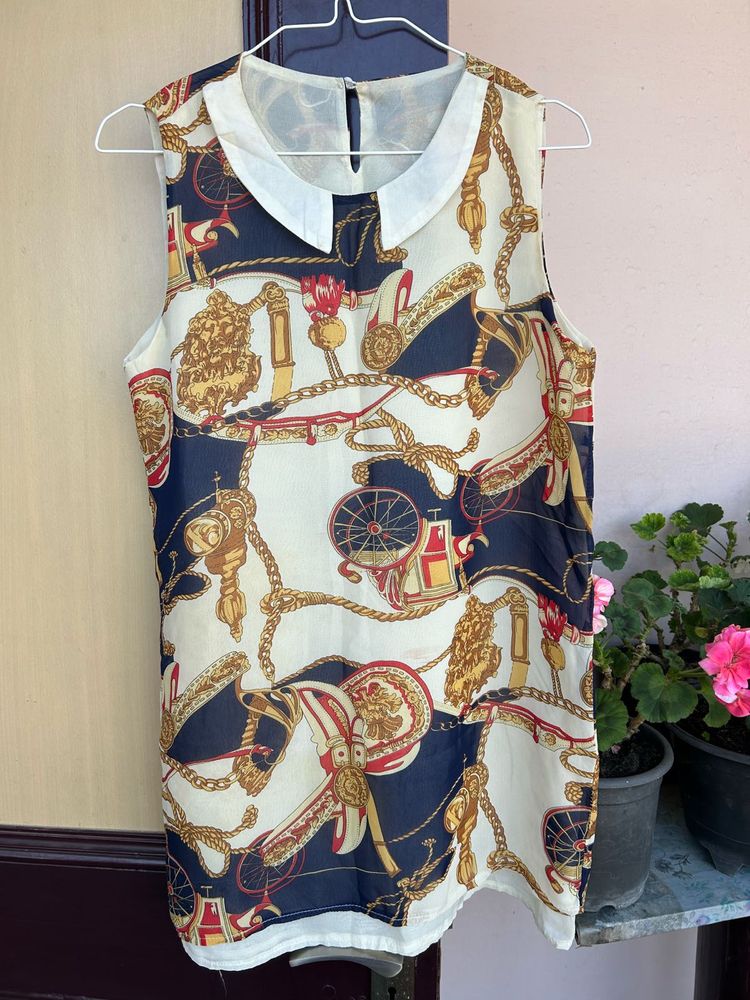 Vintage Style Sleeveless Top