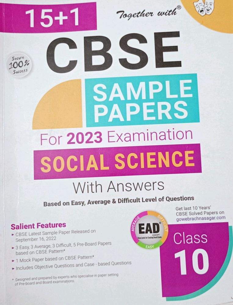 Together With Sample Paper For Class 10 Student Social Science