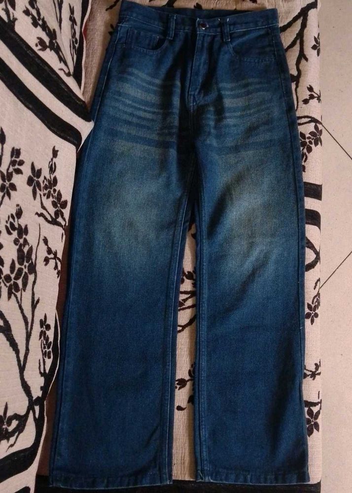 Wide Leg Denim Jeans