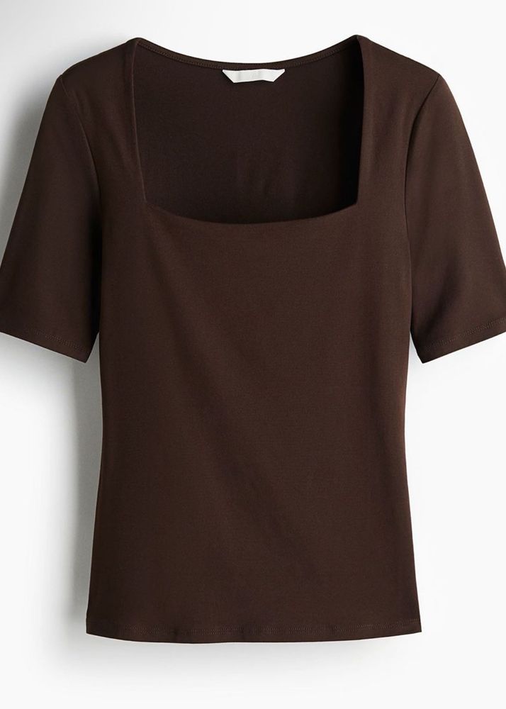 H&amp;M square neck top