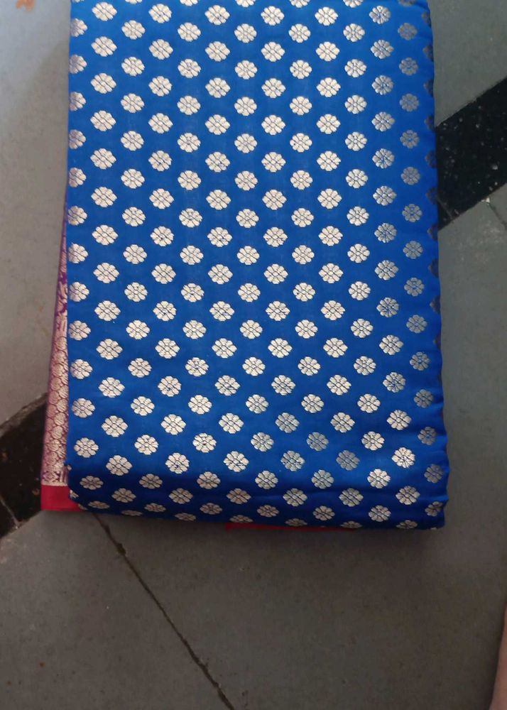 Royal Blue Brocade Fabric
