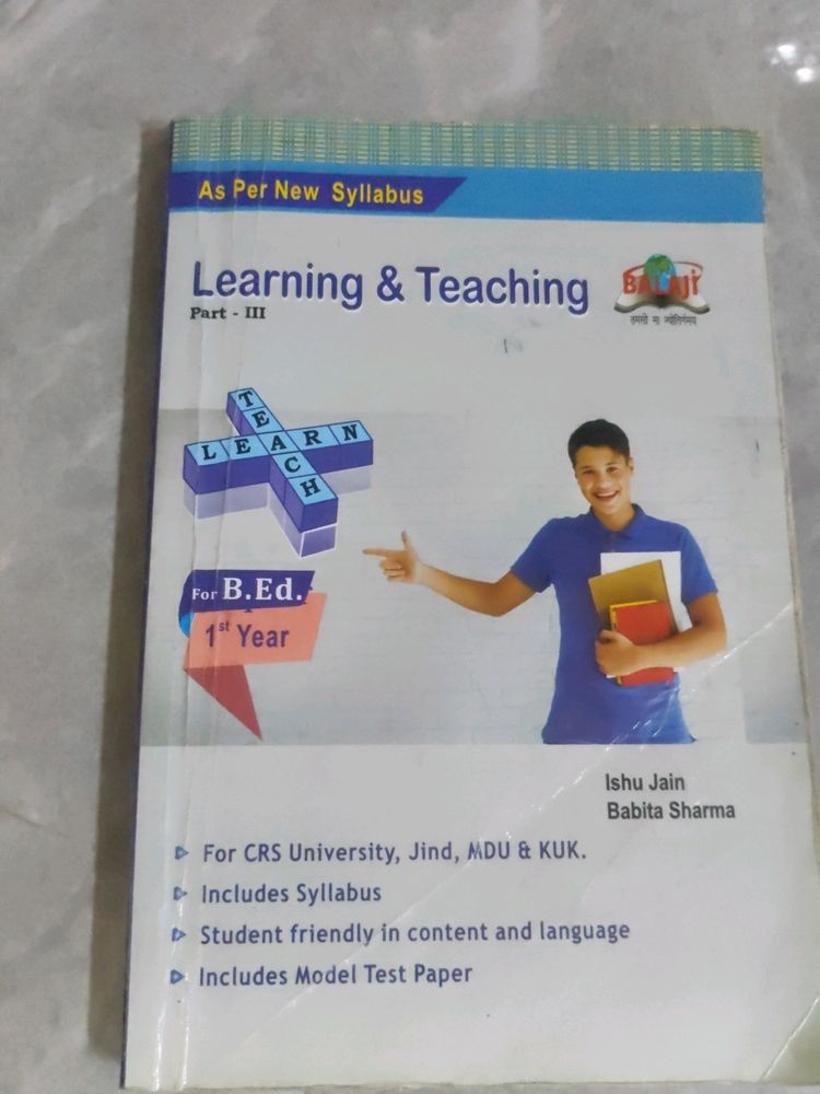 Learning And Teaching B.Ed Book 1st Year
