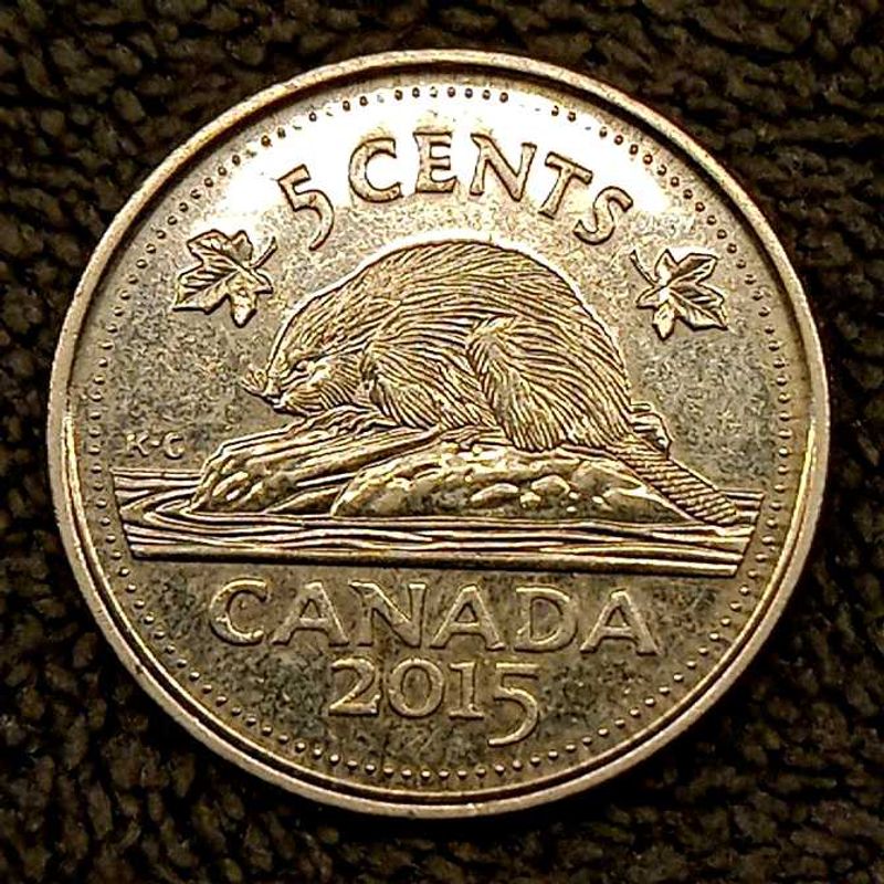 Canadian 5 Cent Coin
