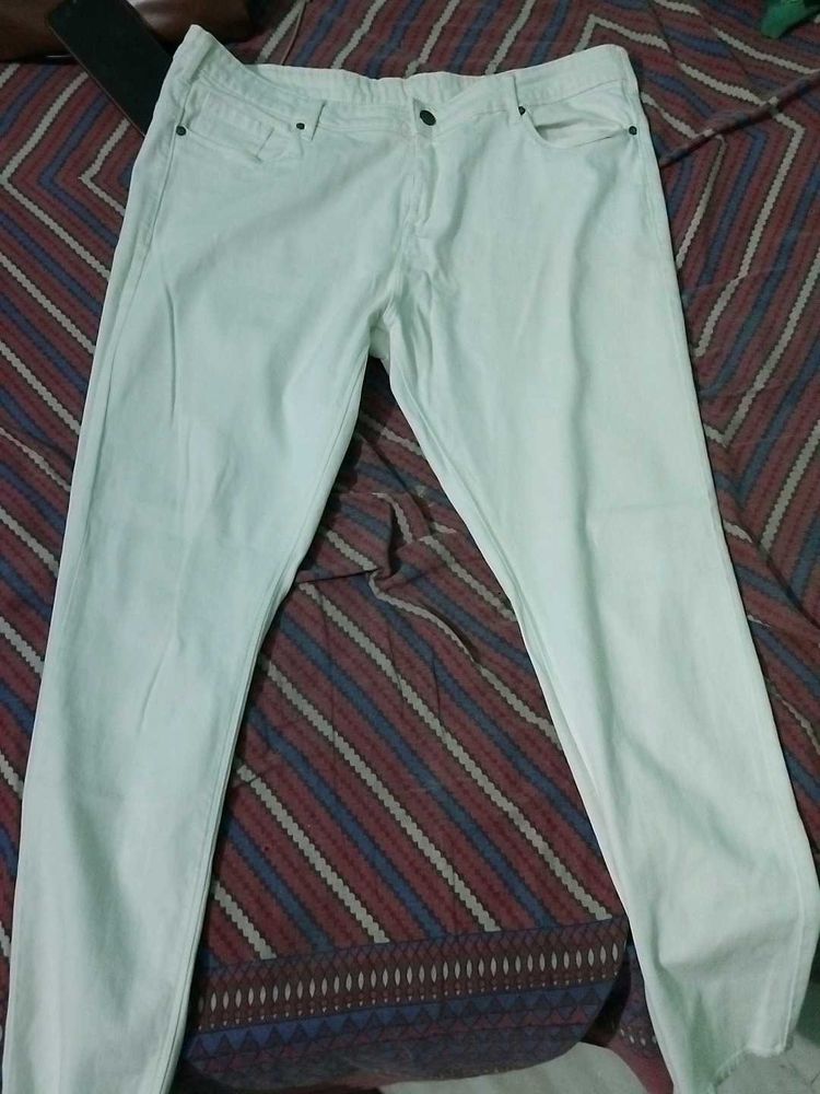 Here &amp; Now Women&#39;s White Denim Jeans