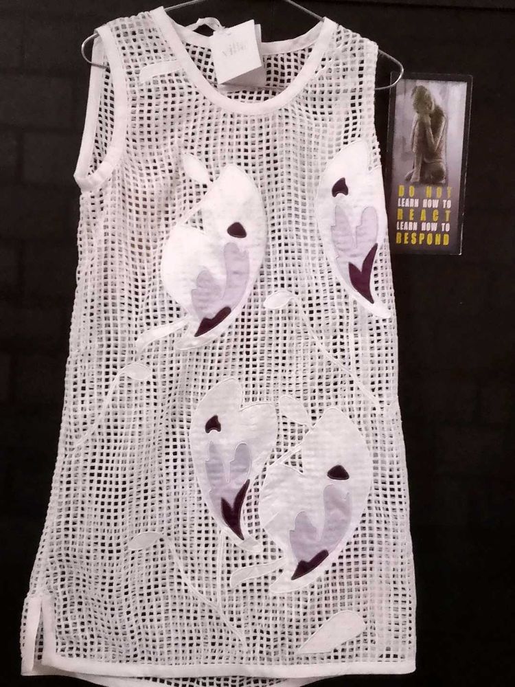 White Butterfly Dress
