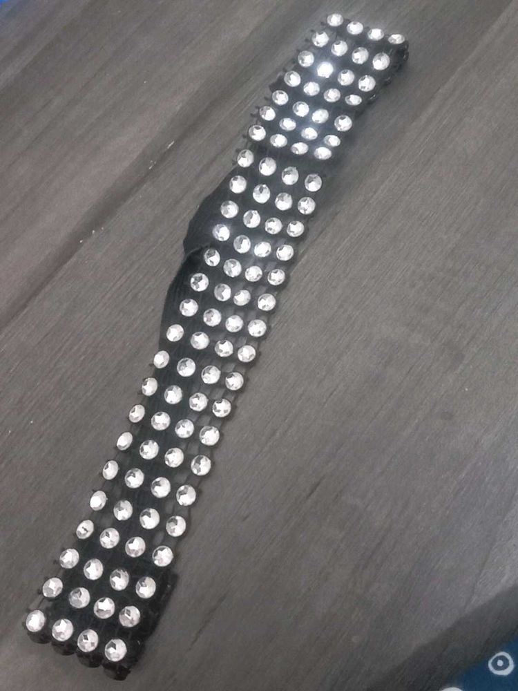 Studded Black Hair Band