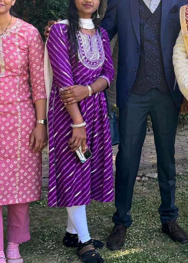 New Nyra Cut Purple 💜 Kurti